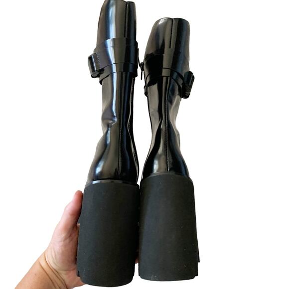 Jeffrey Campbell Viking Platform Boot Black New 10 - Picture 8 of 12